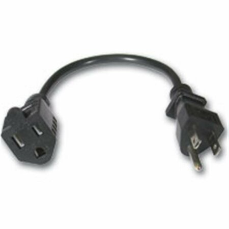 FASTTRACK 1ft OUTLET SAVER POWER EXTENSION CORD NEMA 5-15R to NEMA 5-15P FA56722